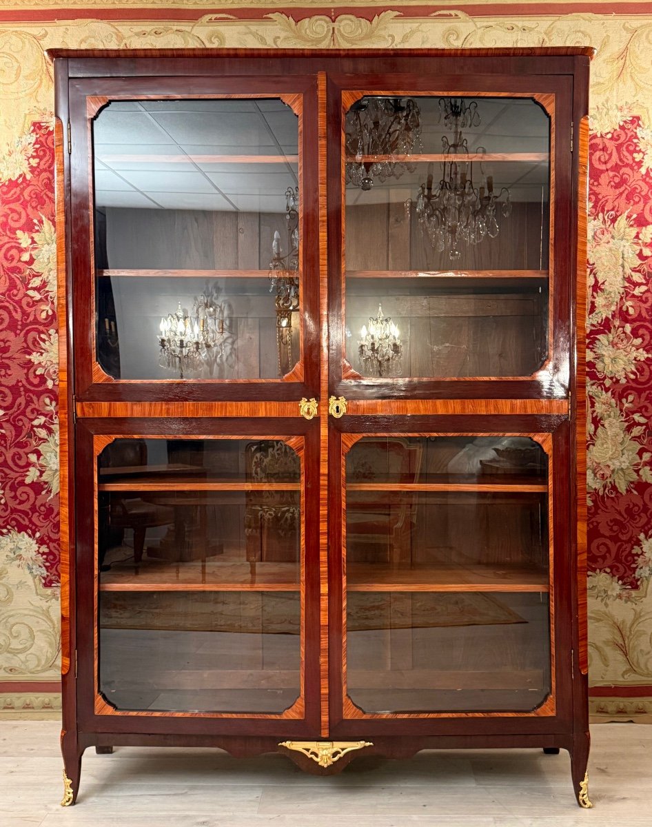 Important Transition Period Marquetry Library Circa 1770