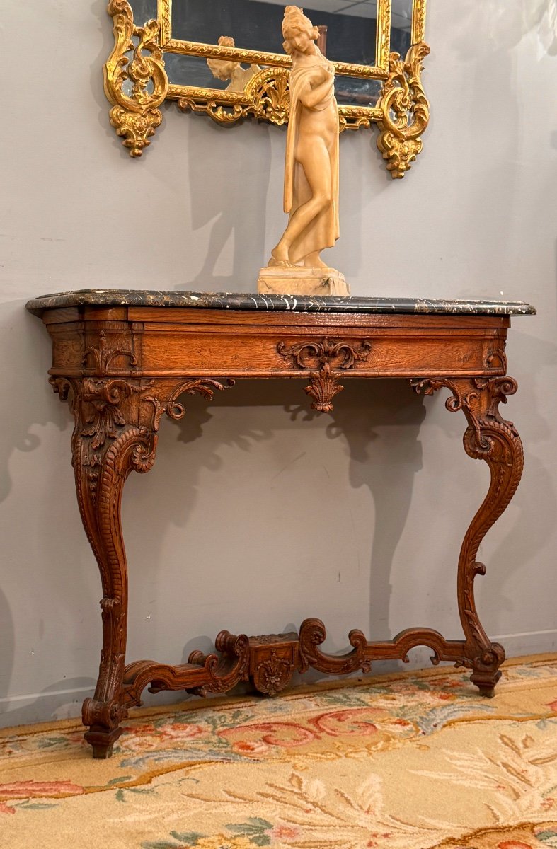 Regence Period Carved Wooden Console Table Circa 1720-photo-2