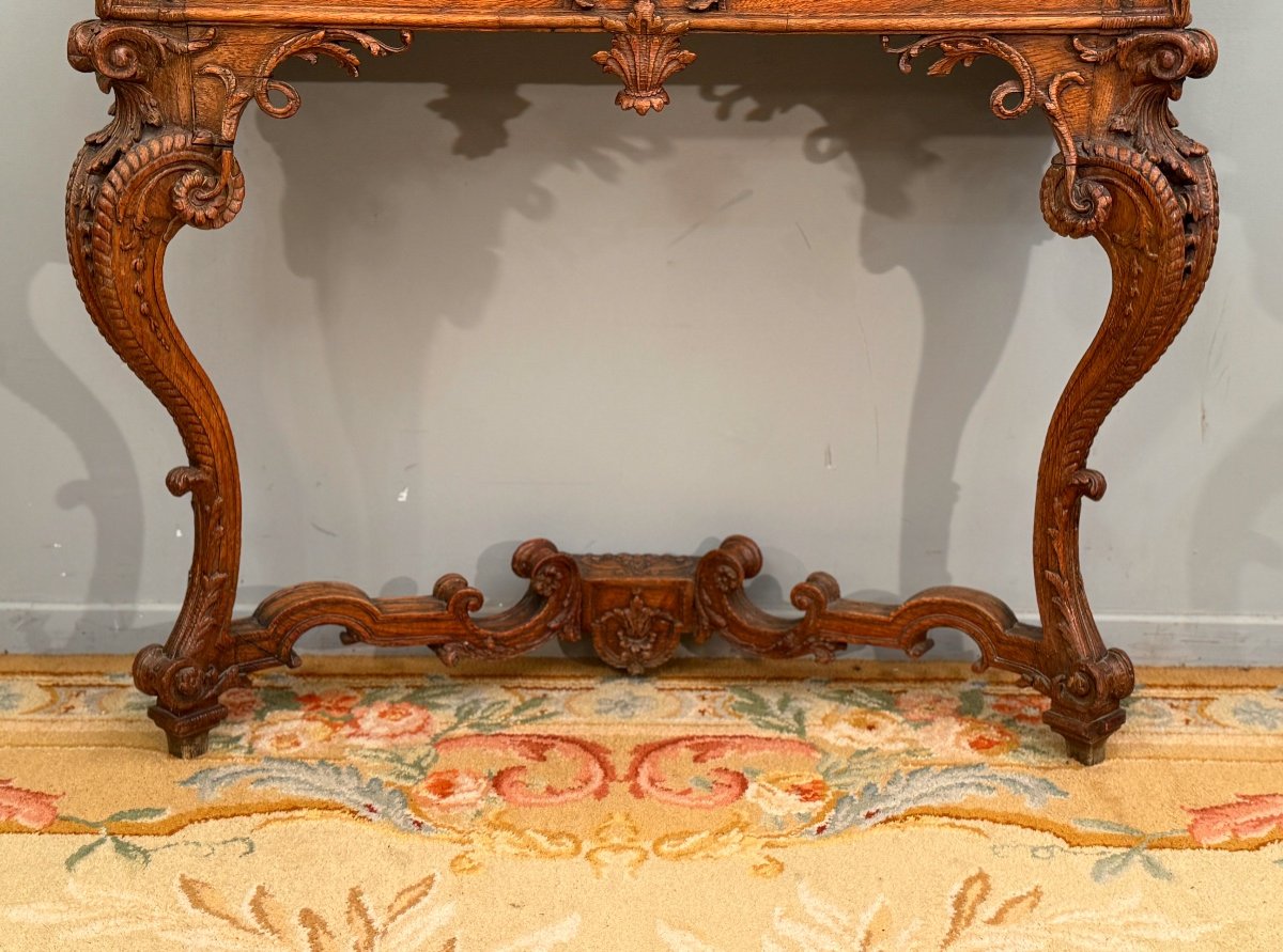 Regence Period Carved Wooden Console Table Circa 1720-photo-4