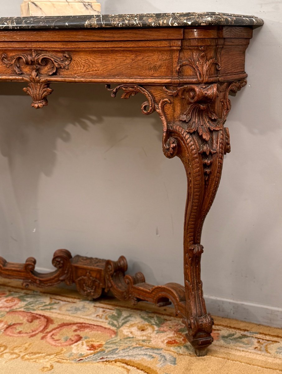 Regence Period Carved Wooden Console Table Circa 1720-photo-2