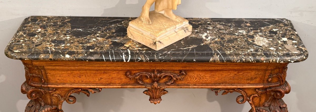 Regence Period Carved Wooden Console Table Circa 1720-photo-4