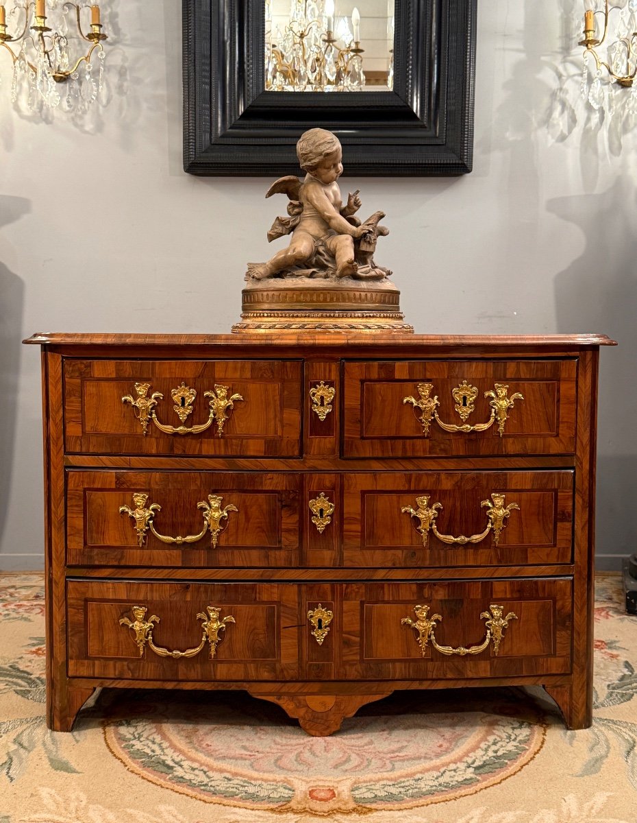 Thomas Hache, Louis XIV Period Marquetry Chest Of Drawers, Circa 1710-photo-2