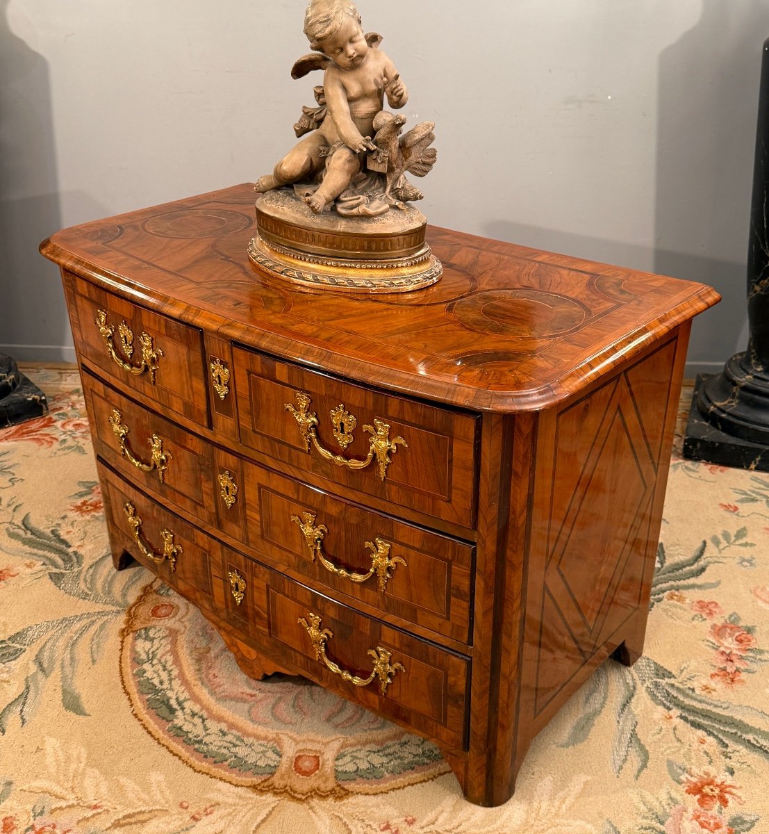 Thomas Hache, Commode En Marqueterie d'Epoque Louis XIV, Vers 1710-photo-2