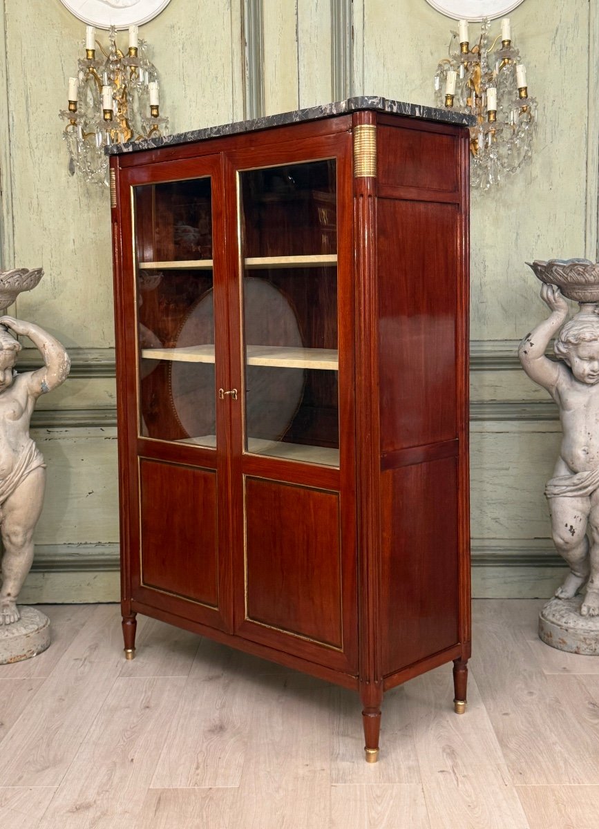 Louis XVI Period Mahogany Library Display Case, Circa 1780-photo-3