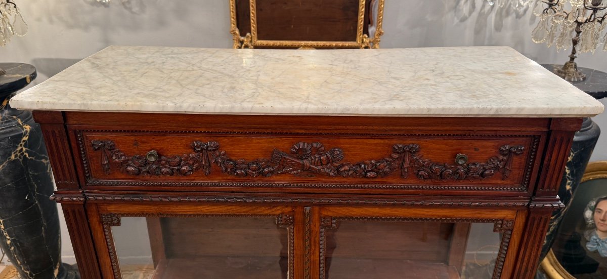 Louis XVI Period Mahogany Library Display Case Circa 1780-photo-4