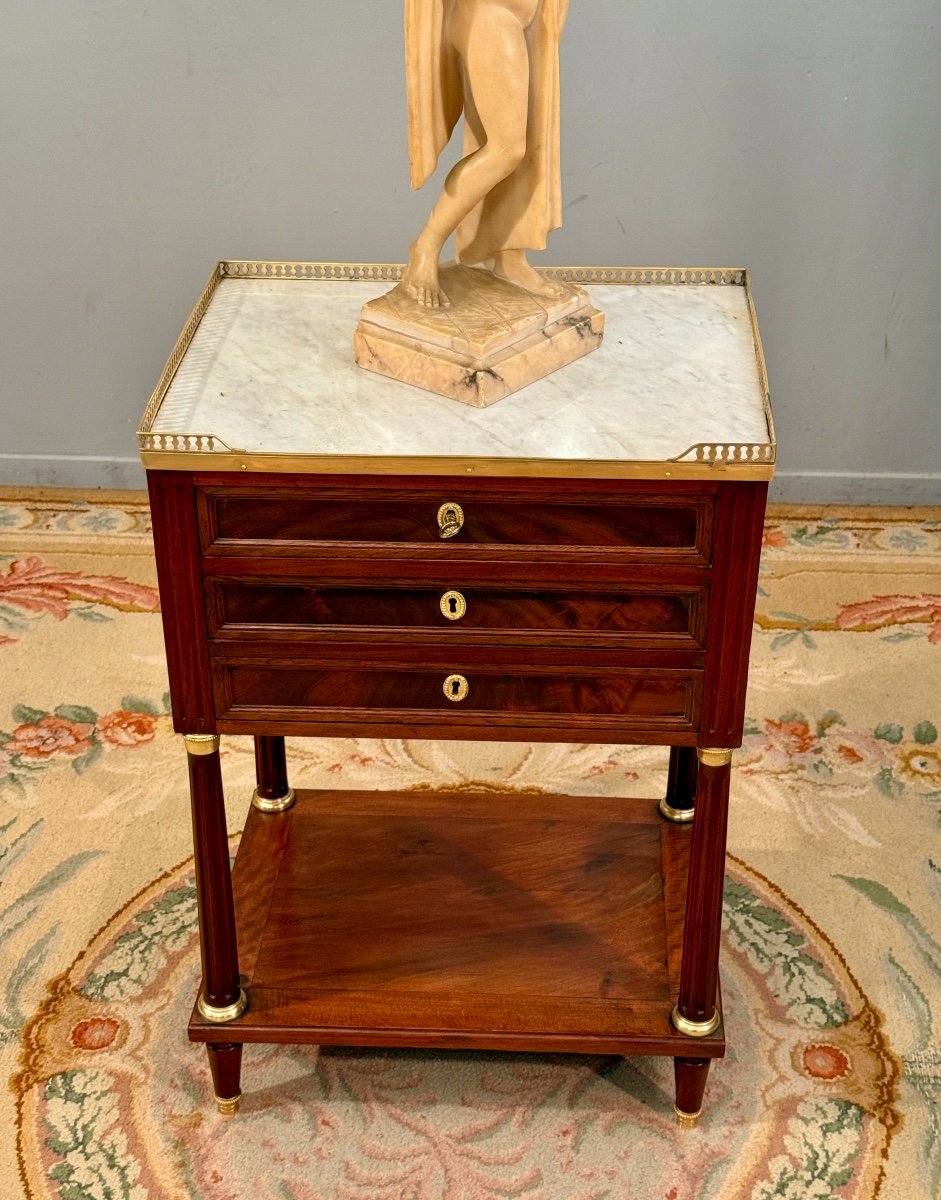 Pierre Garnier, Table De Salon En Acajou Estampillée d'Epoque Louis XVI, Vers 1780-photo-4