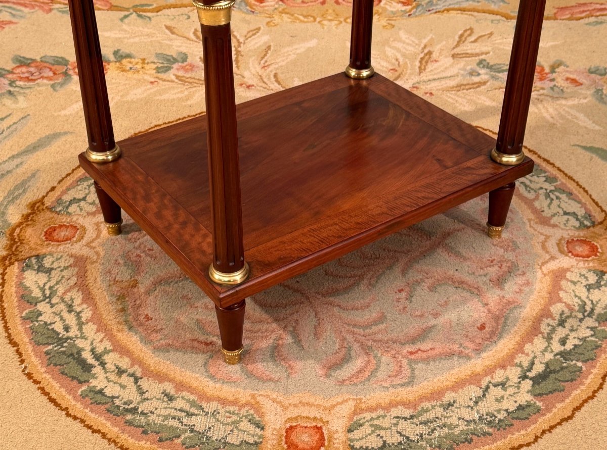 Pierre Garnier, Table De Salon En Acajou Estampillée d'Epoque Louis XVI, Vers 1780-photo-5