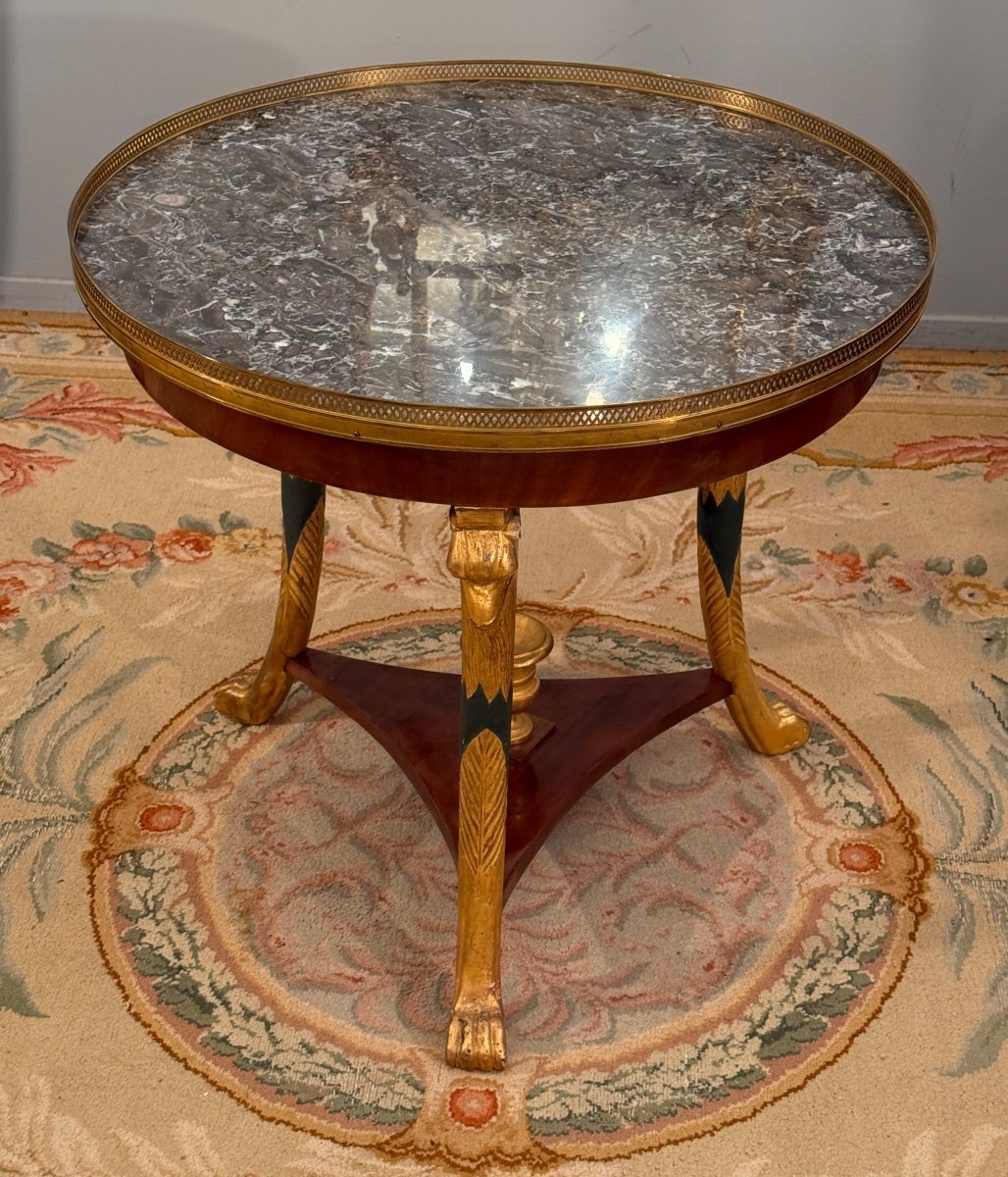 Empire Period Mahogany Gueridon, Circa 1810-photo-2