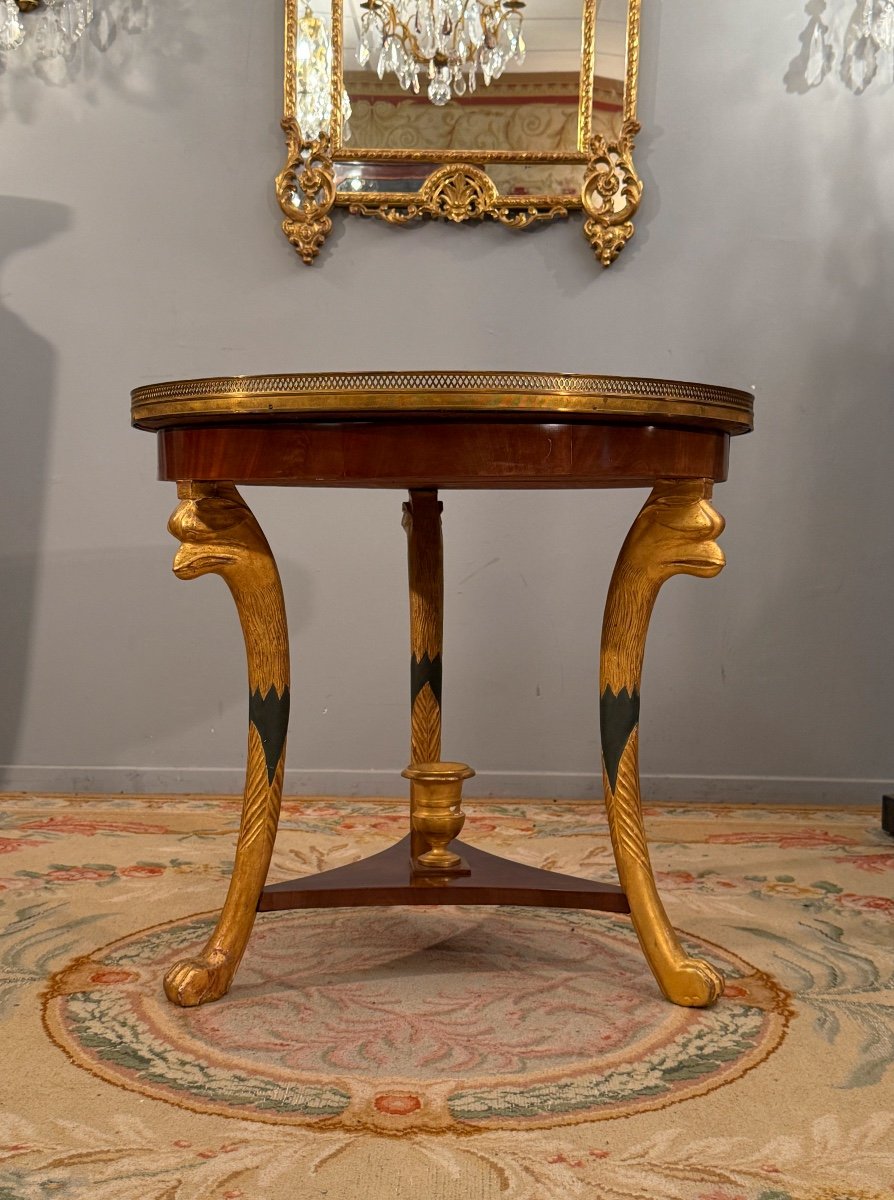 Empire Period Mahogany Gueridon, Circa 1810-photo-5