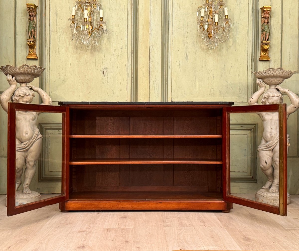 Jean Francois Leleu, Louis XVI Period Low Mahogany Bookcase Circa 1770-photo-3