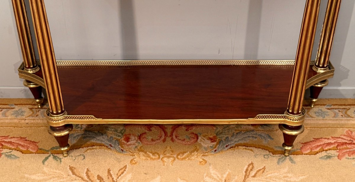 Bernard Molitor, Louis XVI Period Mahogany Console, Circa 1780-photo-2