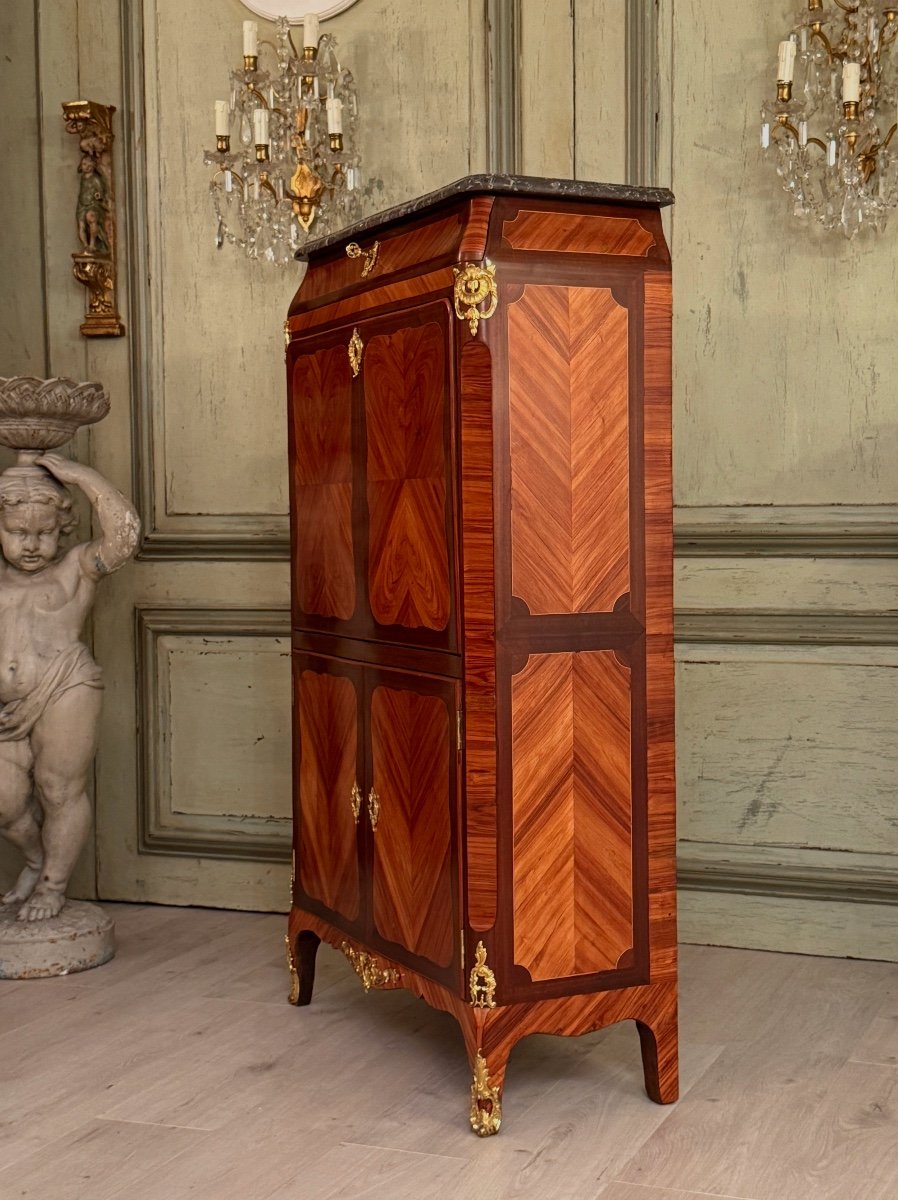 Nicolas Petit, Marquetry Secretary From The Transition Period, Circa 1760-photo-2