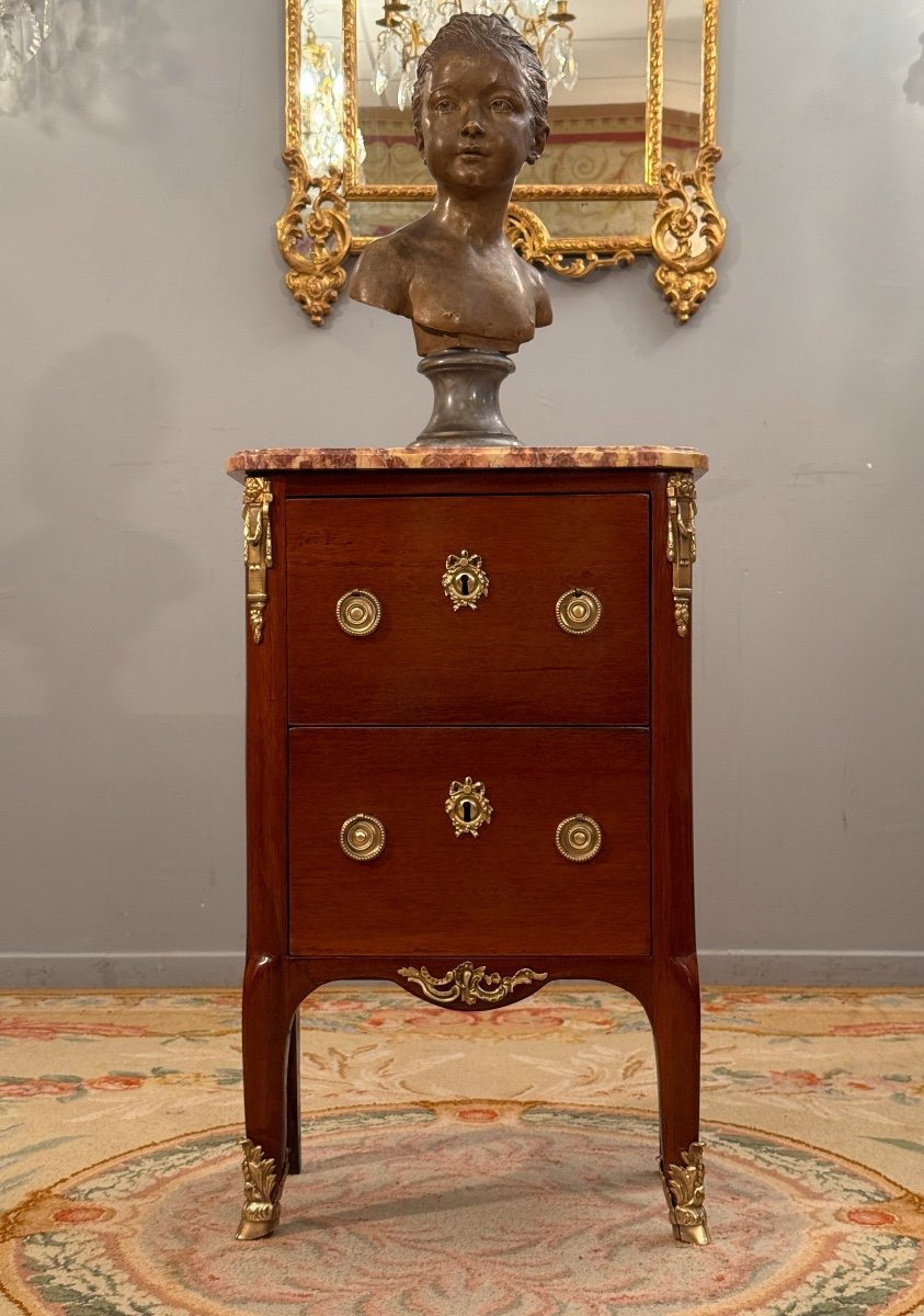 Petite Commode d'Entre Deux d'Epoque Transition Vers 1760-photo-2