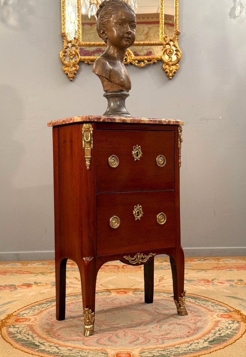 Petite Commode d'Entre Deux d'Epoque Transition Vers 1760-photo-3