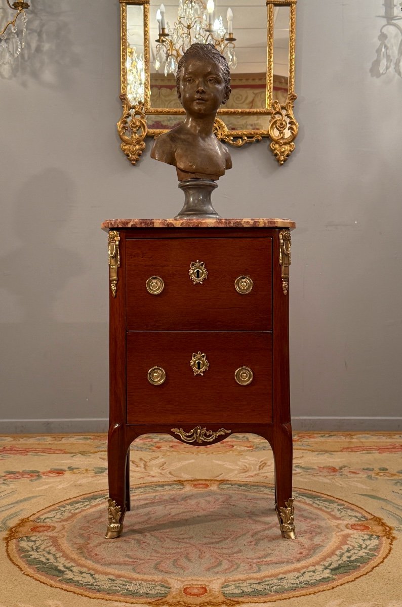 Petite Commode d'Entre Deux d'Epoque Transition Vers 1760-photo-1