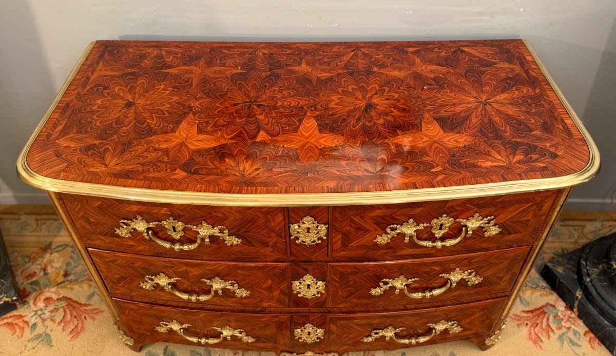 Commode En Marqueterie d'Epoque Louis XIV, Vers 1710-photo-1