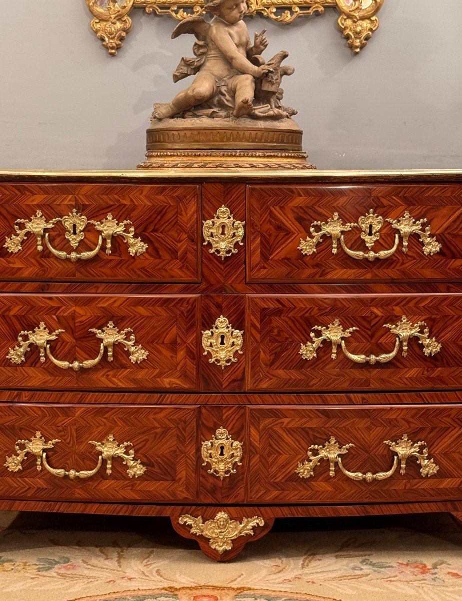 Commode En Marqueterie d'Epoque Louis XIV, Vers 1710-photo-2