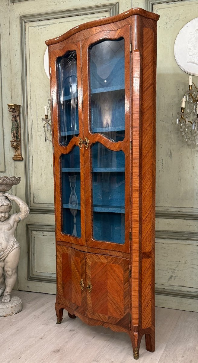 Marquetry Library Display Case From The Transition Period, Circa 1760-photo-8