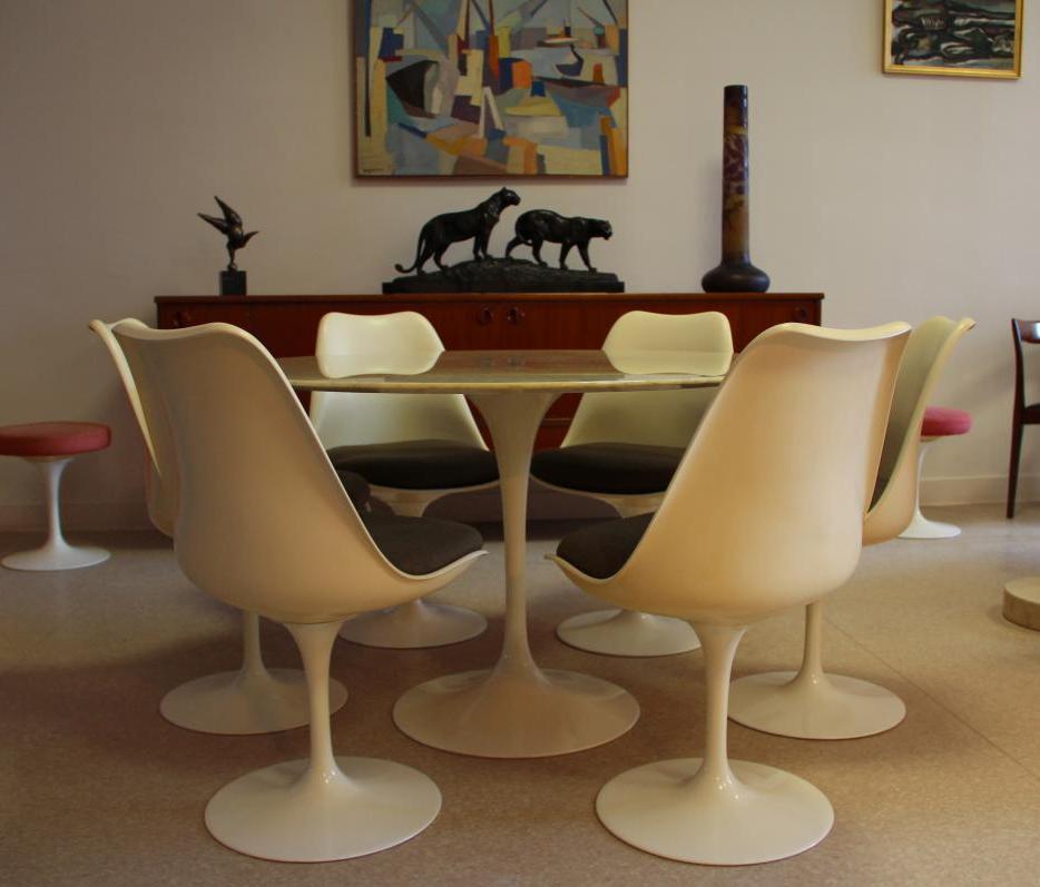 Table Knoll Marbre Eero Saarinen Circa 1970