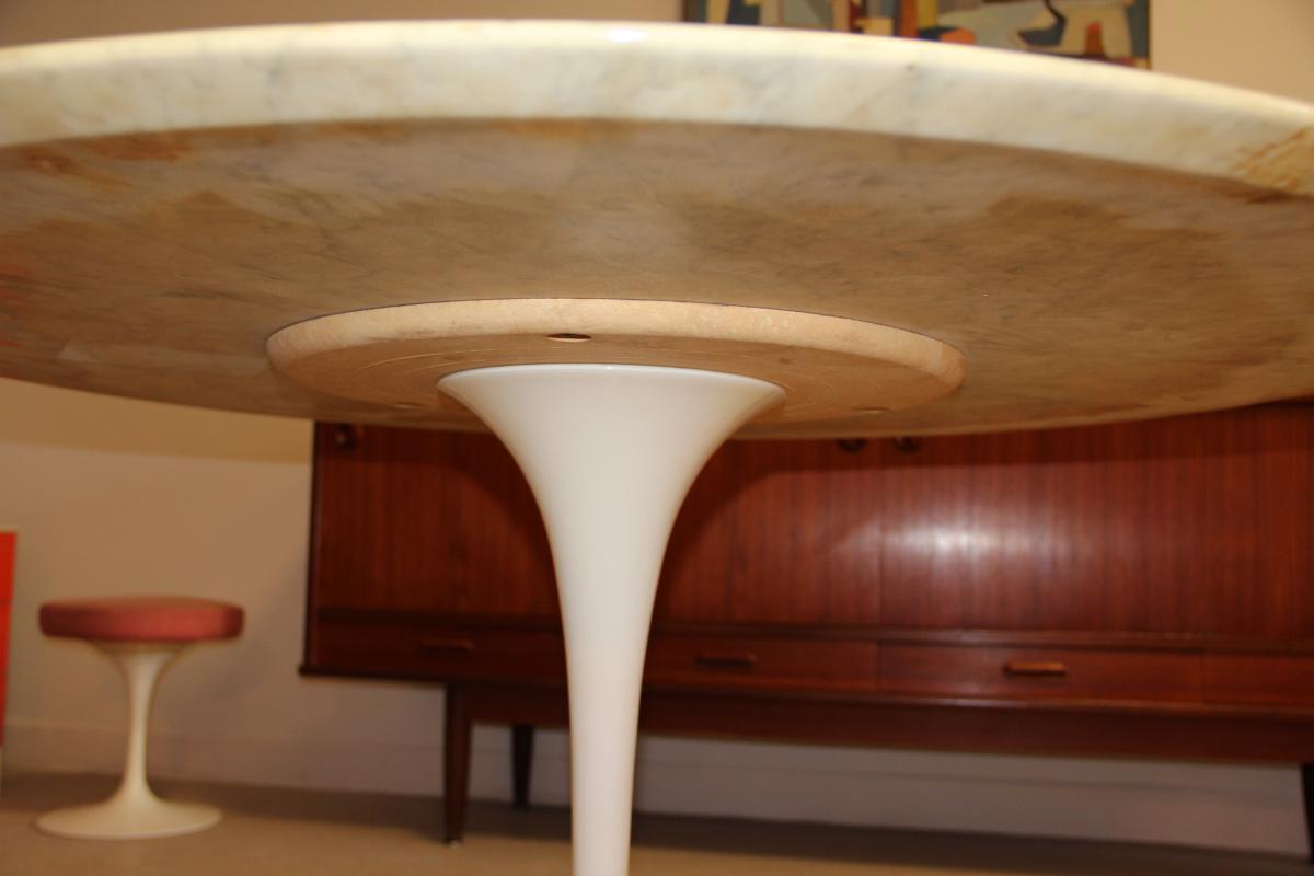 Table Knoll Marbre Eero Saarinen Circa 1970-photo-4