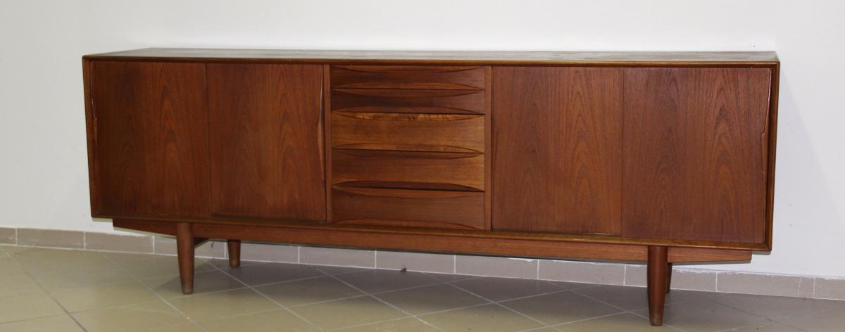 Scandinavian Teak Sideboard By Arne Vodder Circa 1950-photo-2