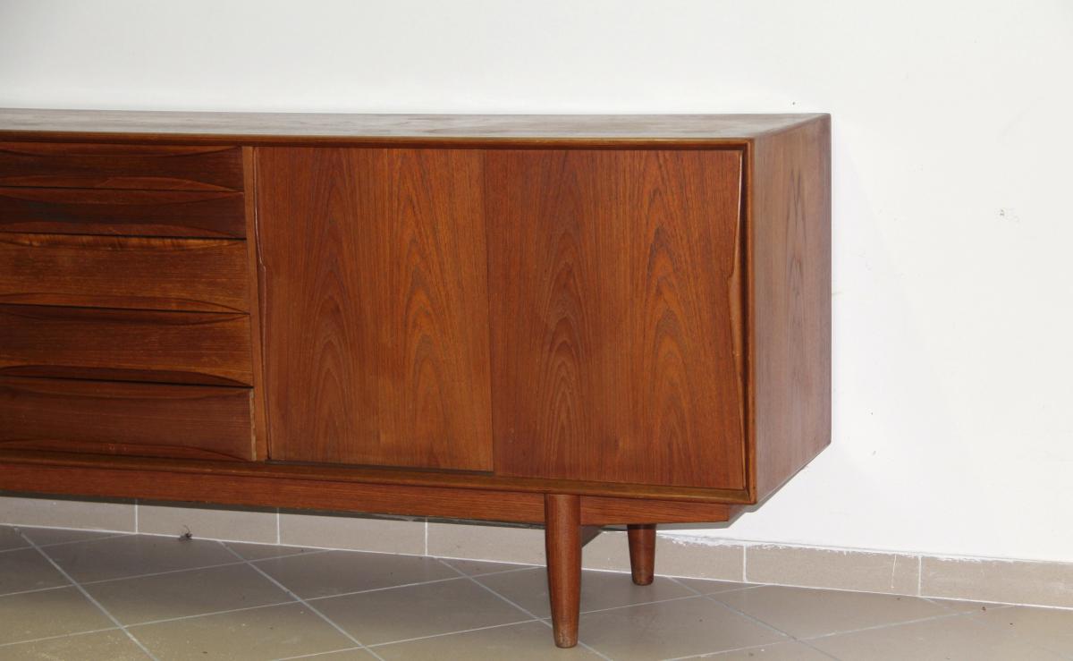 Scandinavian Teak Sideboard By Arne Vodder Circa 1950-photo-3