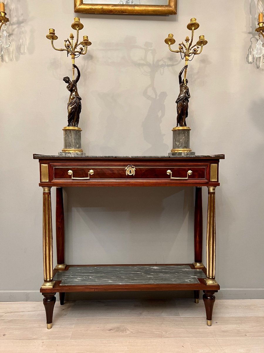 Console d'Epoque Louis XVI Marbre Turquin, Vers 1780