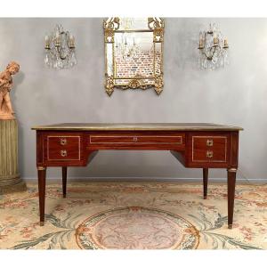 Important Mahogany Minister Office Louis XVI Period