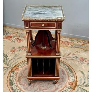 Petit Meuble De Salon de Musique En Acajou De Style Louis XVI Acajou XIXeme