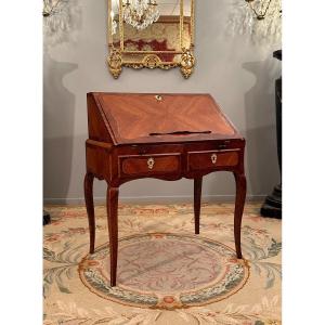 Louis XV Period Marquetry Sloping Desk Around 1750