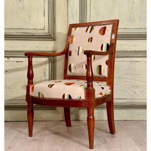 Jacob Desmalter, Armchair With Flat Back, Empire Period Circa 1810