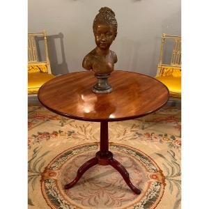 Louis XVI Mahogany Tilting Pedestal Table Circa 1780