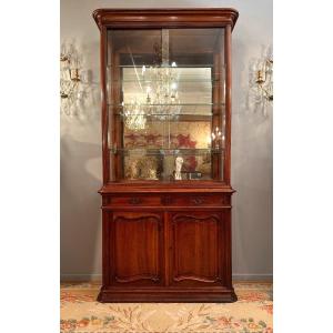 Mahogany Presentation Showcase From The Art Nouveau Period Circa 1890