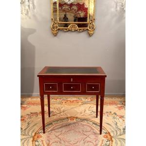 Bureau Coiffeuse En Acajou d'Epoque Louis XVI Vers 1780