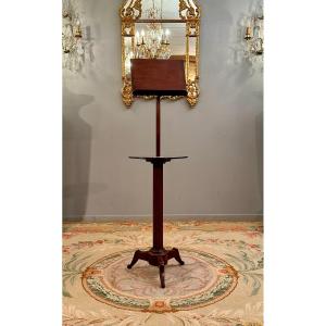 19th Century Mahogany Pedestal Lectern 