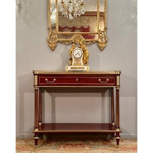 Louis XVI Period Mahogany Console Table Circa 1780