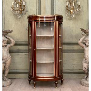 Louis XVI Style Mahogany Display Cabinet Circa 1860