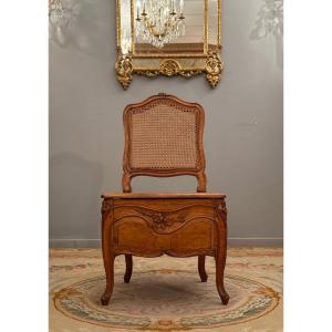 Chaise De Commodité d'Epoque Louis XV, Vers 1760.