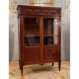 Louis XVI Period Mahogany Library Display Case Circa 1780