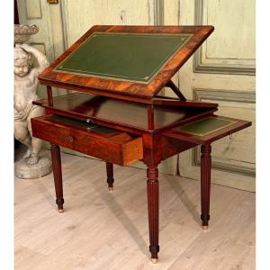 Mahogany Tronchin Table From The Restoration Period, Circa 1820