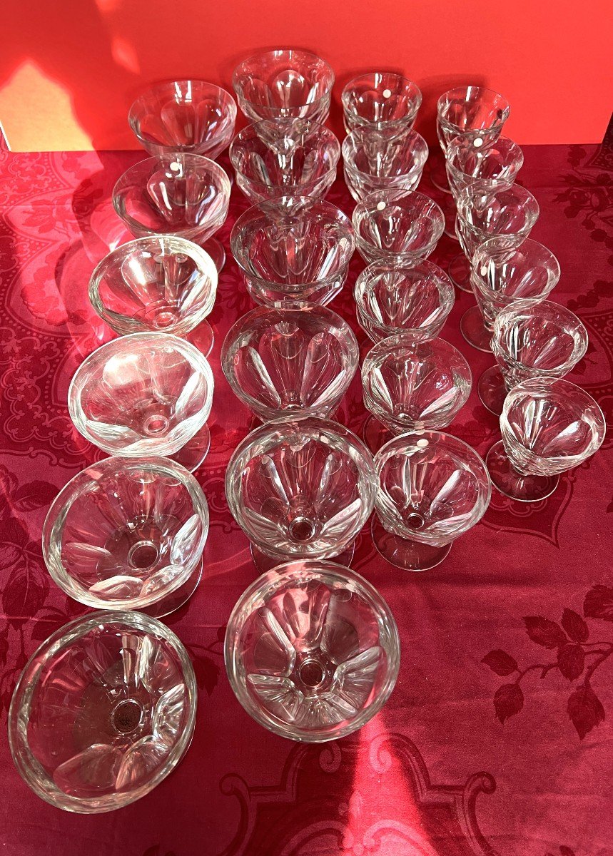 Set Of 24 Baccarat Glasses Talleyrand Model-photo-2