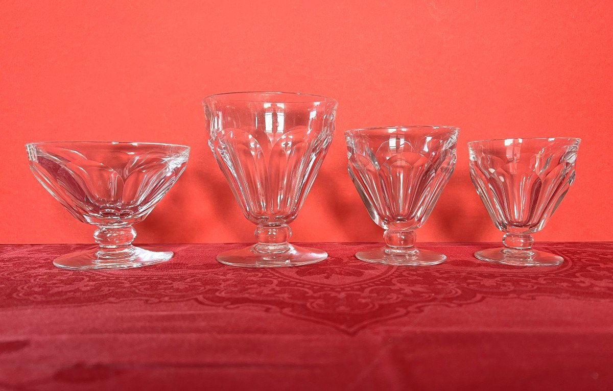 Set Of 24 Baccarat Glasses Talleyrand Model