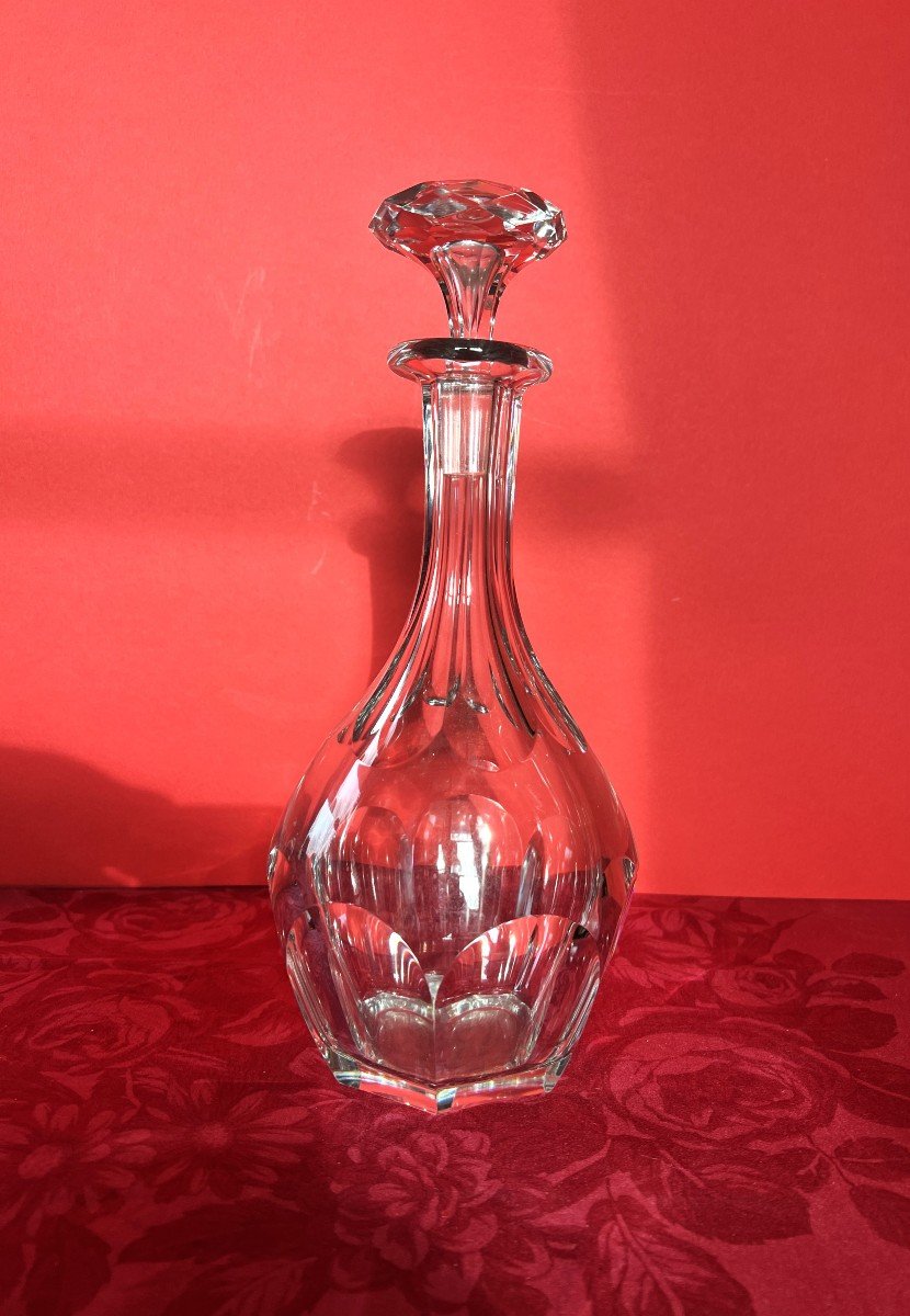 Glassware Set (35) + A Baccarat Carafe Compiégne Model.-photo-2