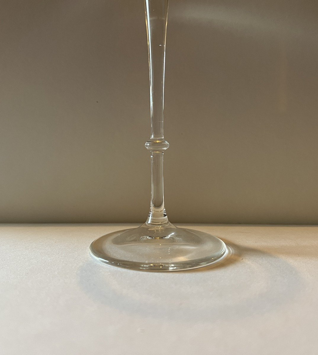 5 Rosenthal Crystal Conical Champagne Flutes.-photo-4