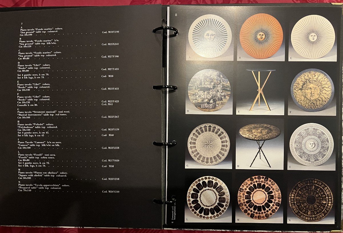 Catalogue/classeur des créations Fornasetti année 1992 pour ventes aux détaillants.-photo-4