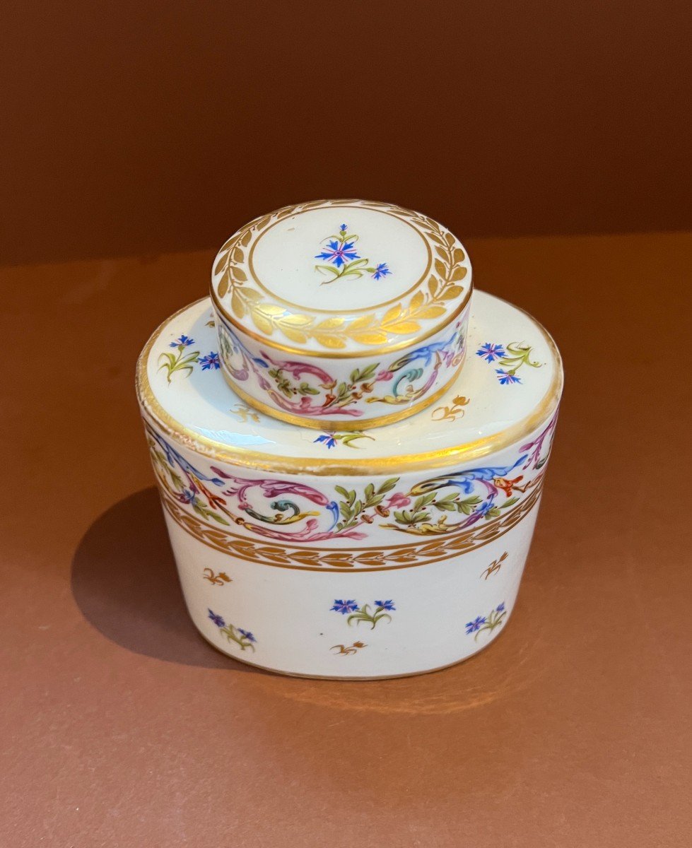 Boite à thé en porcelaine de Paris Samson  1900/1920.-photo-2