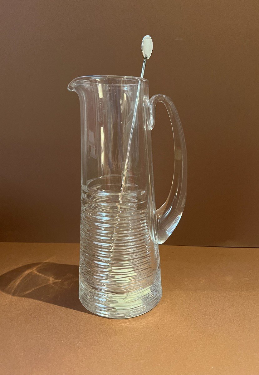 Carafe en cristal  "martini Jug"et son moser  Design Jaspen Conran dans sa boite d'origine 