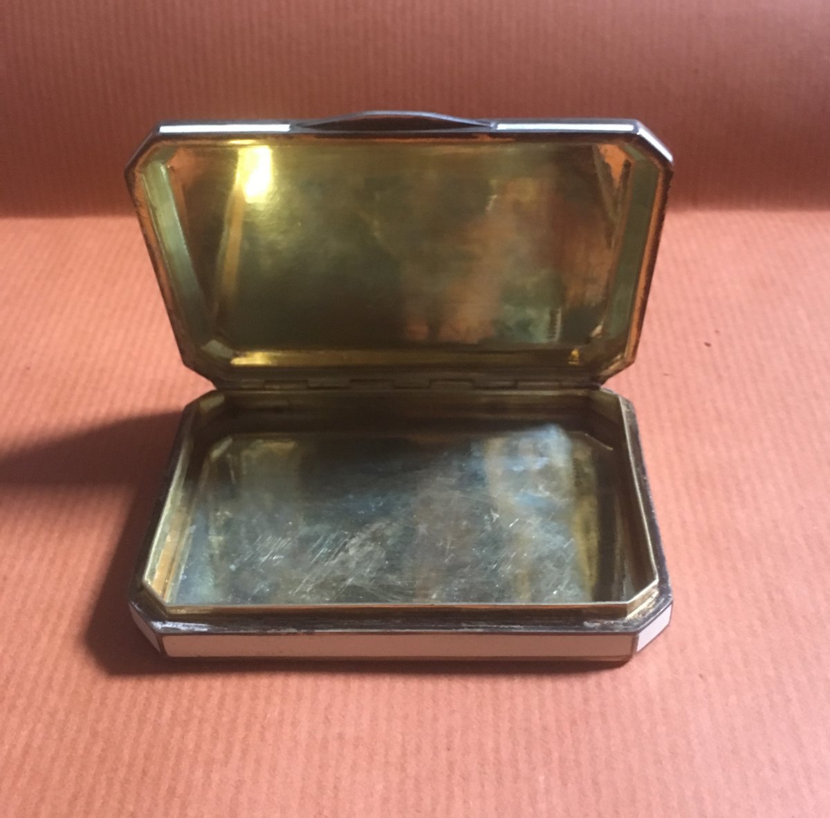  Sterling Silver  Box With-black Plate And Other - XIXth Century-photo-4