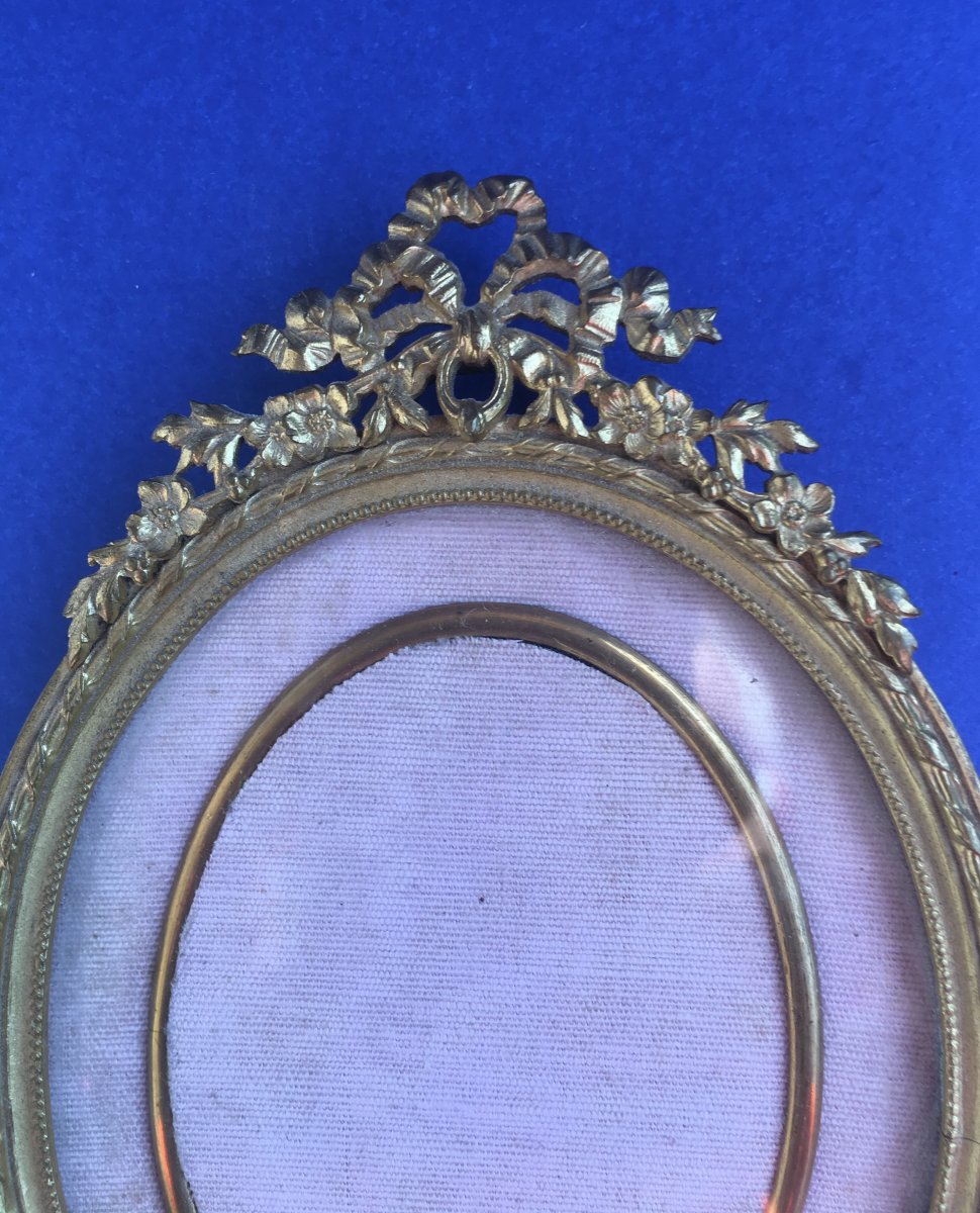 Oval Frame In Gilded Bronze - Napoleon III-photo-4