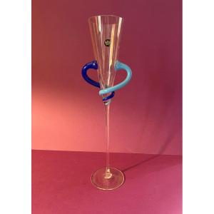 Verre Flute à Champagne modèle "S Palier" de Rosenthal 1990/99